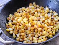 Råstekt potatis